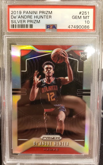 2019 Panini Prizm #251 DeAndre Hunter Silver PSA 10