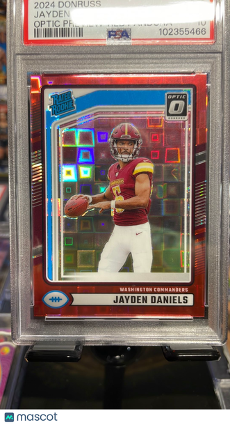 2024 Panini Donruss Jayden Daniels #389 Optic Preview Red Pandora