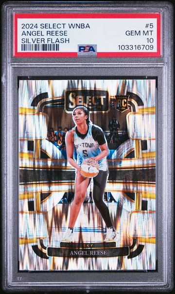 2024 PANINI SELECT WNBA ANGEL REESE SILVER FLASH #5 RC ROOKIE PSA 10