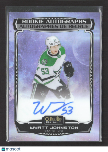 2023 O-Pee-Chee Platinum Cosmic Wyatt Johnston #R-WJ /35