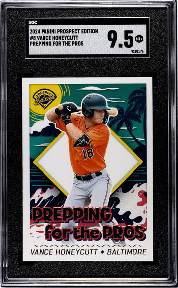 2024 Panini Prospect Vance Honeycutt #8 SGC 9.5