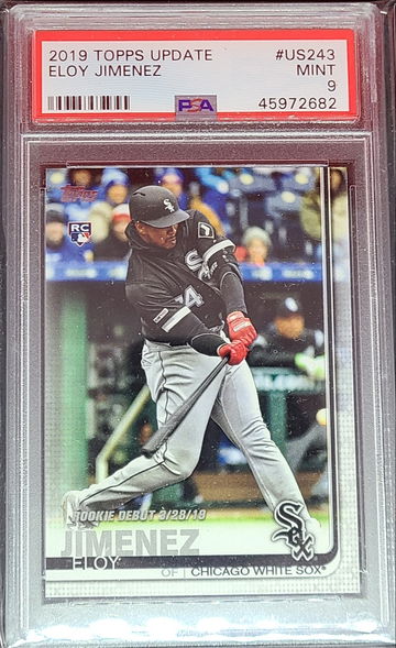 2019 Topps Update #US243 Eloy Jimenez RC PSA Mint 9