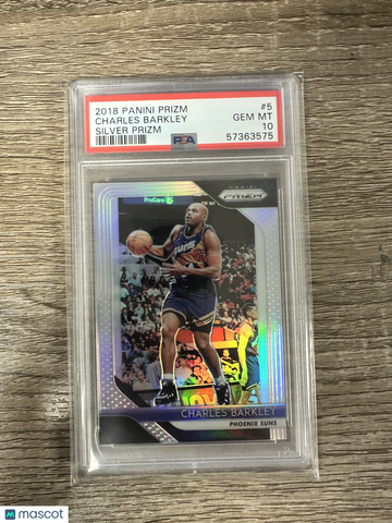 2018 Panini Prizm Charles Barkley #5 Silver PSA 10
