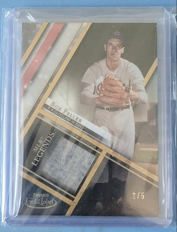 2021 Topps Gold Label Legends Relic Bob Feller /5