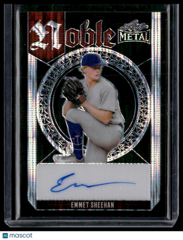 2023 Leaf Metal Emmet Sheehan #N-ES1 Noble Autographs Black Pulsar SN,AU