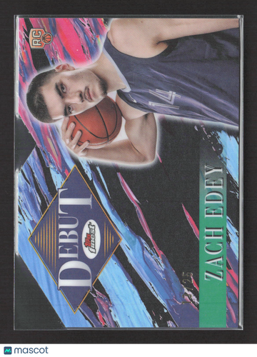 2025 Topps Finest Debut Zach Edey #D-10 RC