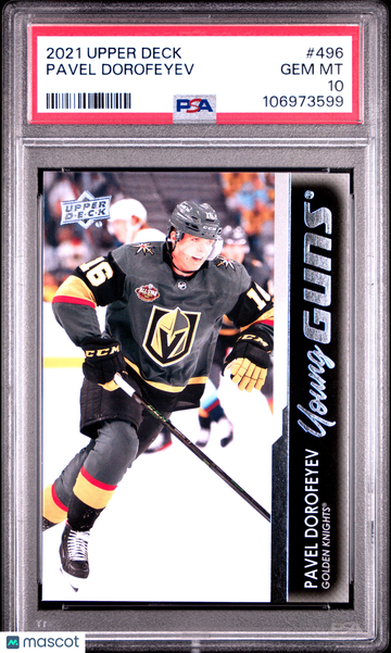 2021-2022 Upper Deck Pavel Dorofeyev #496 PSA 10