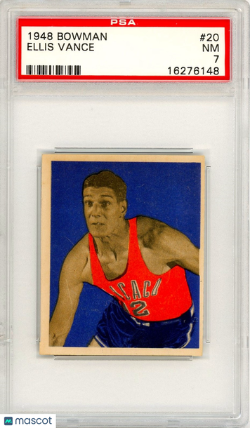 1948 Bowman Ellis Vance Rookie #20 PSA 7 P1374