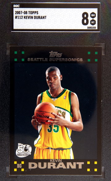 2007 Topps Kevin Durant SGC 8