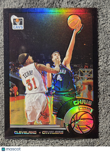2002 Topps Chrome #97 Chris Mihm Black Refractor /99