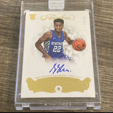 2018 Flawless Collegiate Shai Gilgeous Alexander Gold Rookie Auto #/25