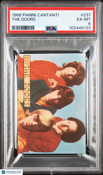 1968 Panini Cantanti The Doors #237 PSA 6