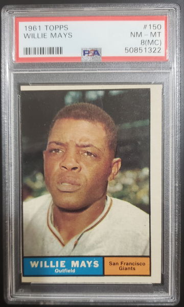 Willie Mays psa 8 nm-mt 1961 #150
