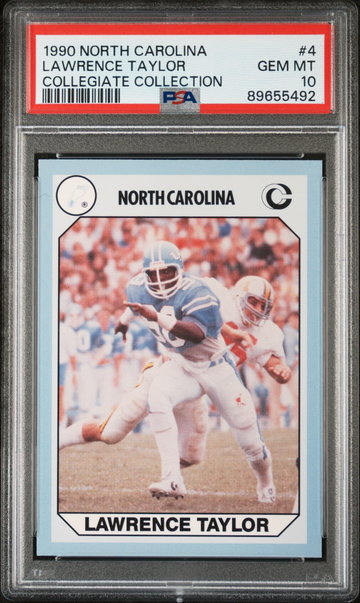 1990 North Carolina Collegiate Collection Lawrence Taylor #4A PSA 10