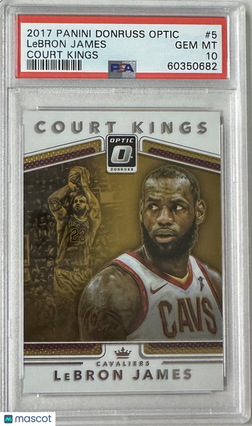 2017 Panini Donruss Optic Court Kings LeBron James #5 PSA 10