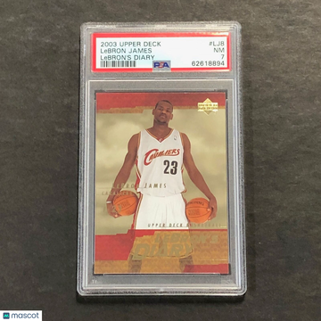 2003 Upper Deck Lebron's Diary LeBron James #LJ8 Lebron's Diary PSA 7