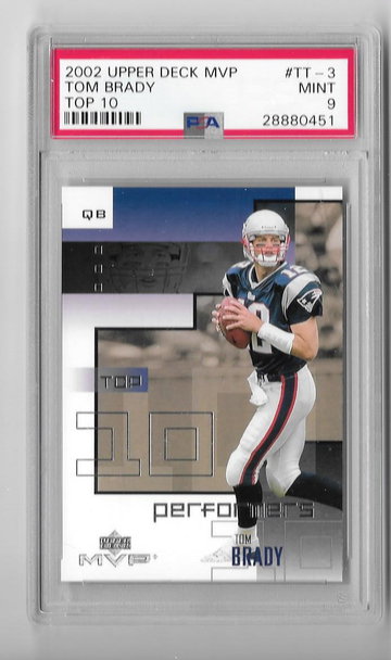 2002 MVP Top 10 Performers # TT-3 Tom Brady