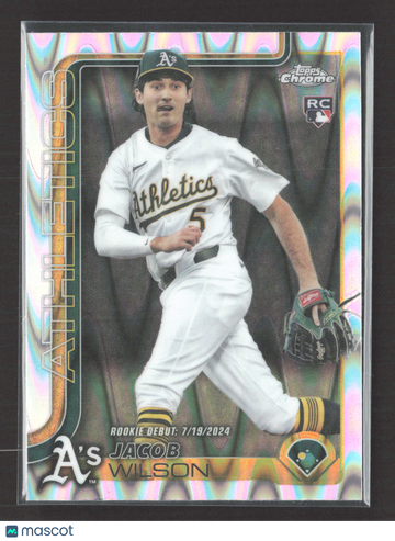 2025 Topps Chrome Update Series Jacob Wilson #USC150 RayWave Refractor RC