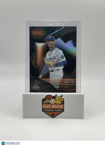 2025 Topps Chrome Black Mookie Betts #4 /25
