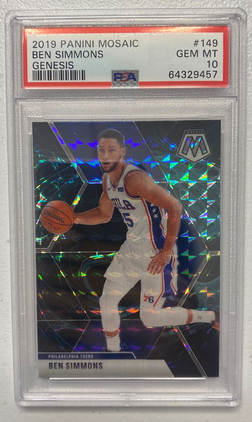 Ben Simmons 2019-20 Panini Mosaic Genesis PSA 10 #149 Prizm