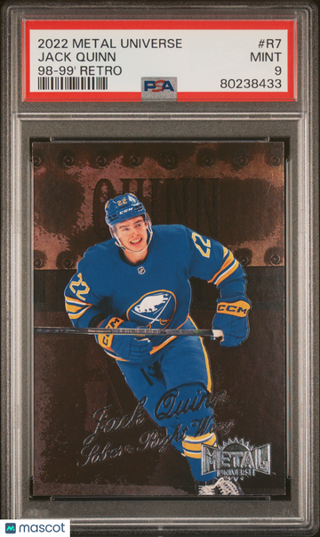 2022 Skybox Metal Universe 1998-99 Retro Jack Quinn #R7 PSA 9