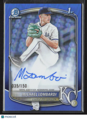 2025 Bowman Chrome Michael Lombardi #CPA-ML Blue Refractor /150
