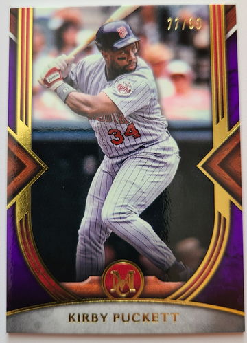 2022 Topps Museum Collection Kirby Puckett Purple - 77/99