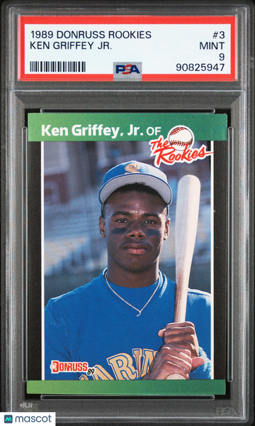 1989 Donruss Rookies Ken Griffey JR. #3 PSA 9