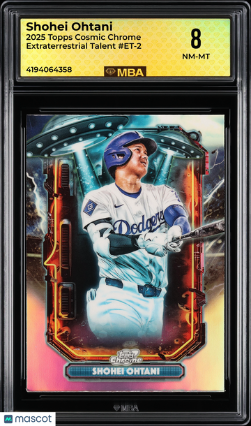 2025 Topps Cosmic Chrome Extraterrestrial Talent Shohei Ohtani #ET-2 MBA 8