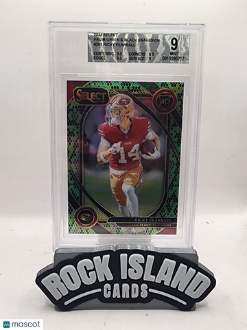 2024 Select Prizm Ricky Pearsall #285 Green and Black Snakeskin /2 Rookie BGS 9