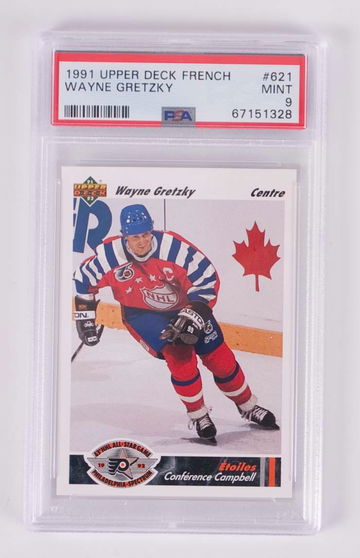 Wayne Gretzky PSA 9 FRENCH 1991 Upper Deck #621