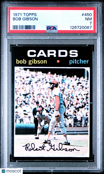 1971 Topps Bob Gibson #450 PSA 7