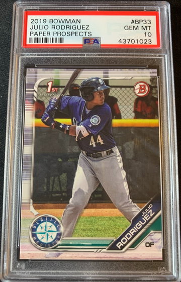2019 Bowman Julio Rodriguez Paper Prospects PSA 10