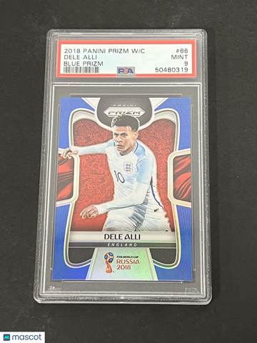 2018 Panini Prizm World Cup Dele Alli #66 Blue PSA 9