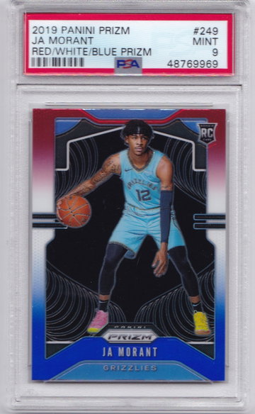 Ja Morant 2019 Prizm Red White Blue PSA 9
