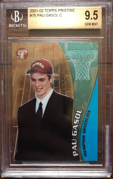2001-02 Topps Pristine Pau Gasol BGS 9.5