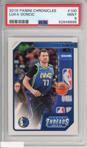 2019 PANINI CHRONICLES LUKA DONCIC #100 DALLAS MAVERICKS PSA 9 MINT