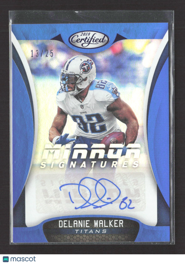 2018 Panini Certified Mirror Signatures Delanie Walker #MS-DK Blue /25