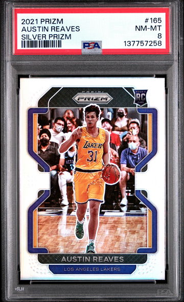 2021 Panini Prizm Silver Prizm Austin Reaves #165 PSA 8