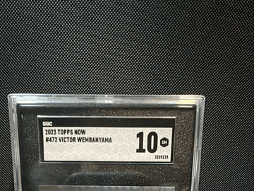 2023 Topps Now Victor Wembanyama #472 SGC 10 Trading Card