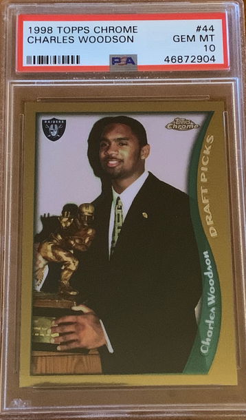 Charles Woodson 1998 Topps Chrome #44 PSA 10