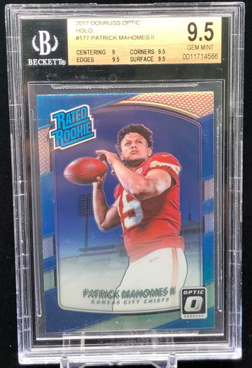 Patrick Mahomes Optic Holo BGS 9.5 GEM MINT