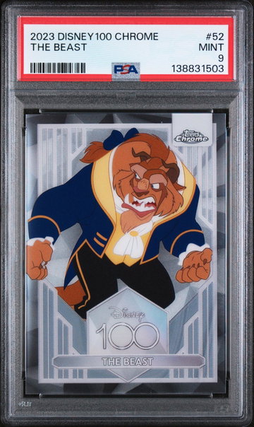 2023 Topps Chrome Disney100 the Beast #52 PSA 9