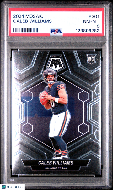 2024 Panini Mosaic Caleb Williams #301 PSA 8