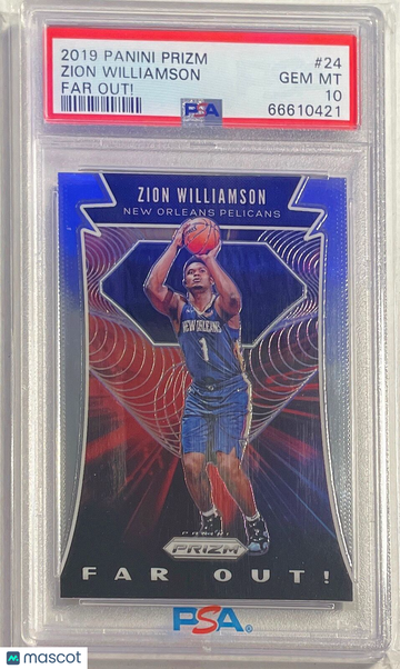 2019 Panini Prizm Far Out! Zion Williamson #24 PSA 10