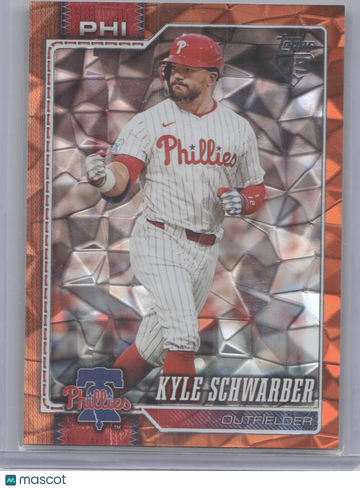 2026 Topps Series Two Kyle Schwarber #650 Orange Diamante 13/25