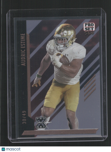 2024 PRO SET PURE AUDRIC ESTIME #112 30/49 ROOKIE SN