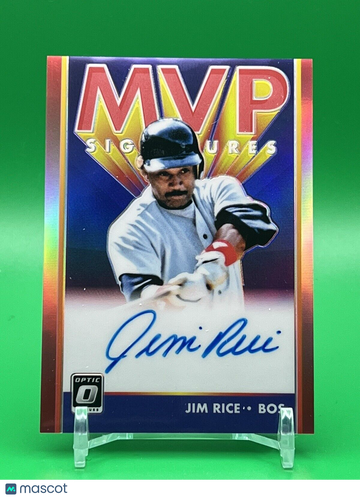 2019 Panini Donruss Optic Jim Rice #MVP-JR Signatures Autograph Short Print Parallel/Variety Panini Authentic