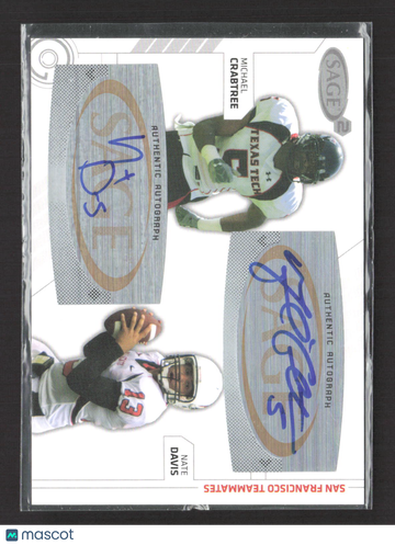 2009 SA-GE Hit Michael Crabtree Nate Davis #SA-44