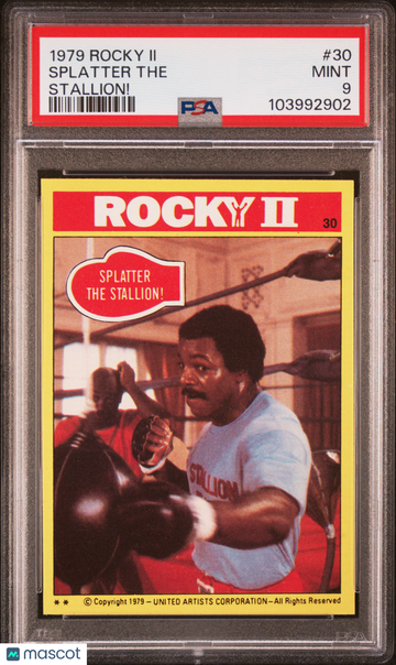 1979 Rocky II Splatter The #30 PSA 9